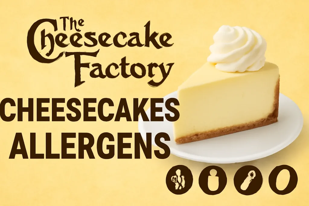 Cheesecake Factory Cheesecakes Allergens